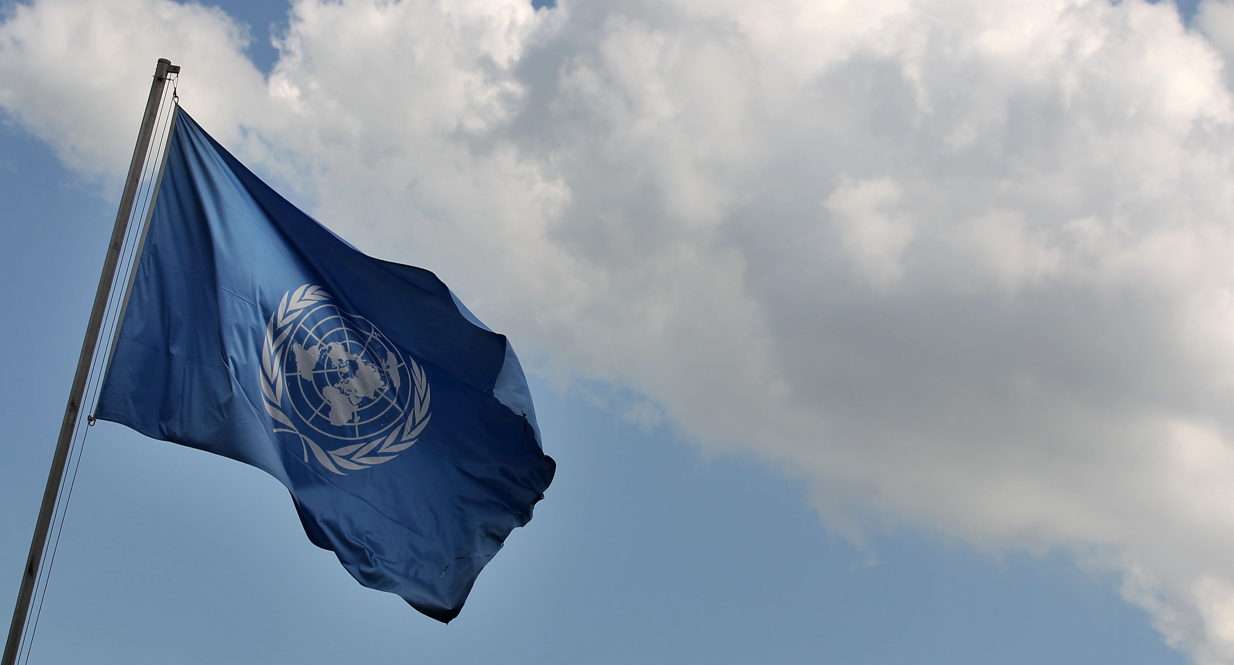 Fahne der Vereinten Nationen